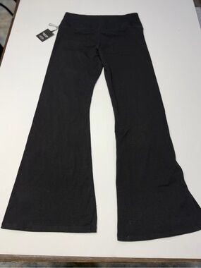 Simply Vera Vera Wang Black High Rise Shaping Flare Leggings Large
